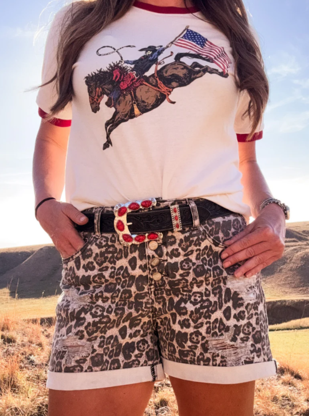 Sterling Kreek Tennessee Walking Shorts- cheetah