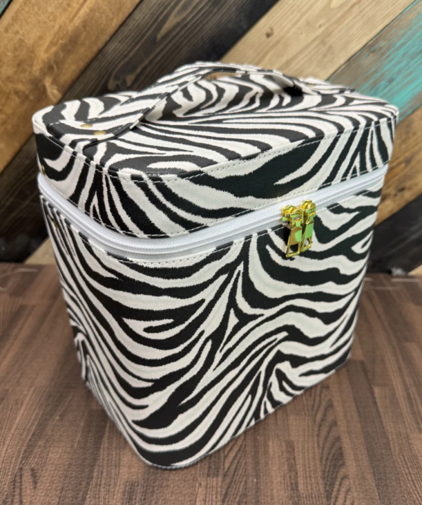 Sterling Kreek Keepsake Makeup Box- Zebra