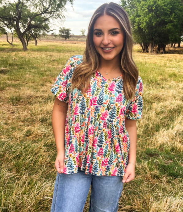 Sterling Kreek Bright Meadow Top