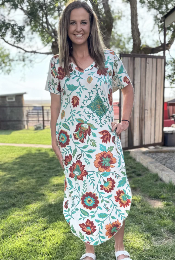 Sterling Kreek Golden Prairie Maxi Dress
