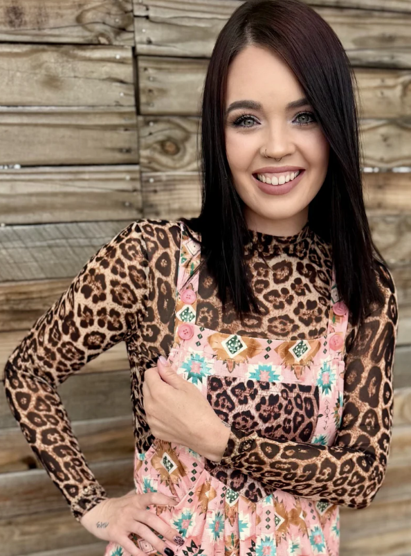 Sterling Kreek Hear Me Roar Mesh Top