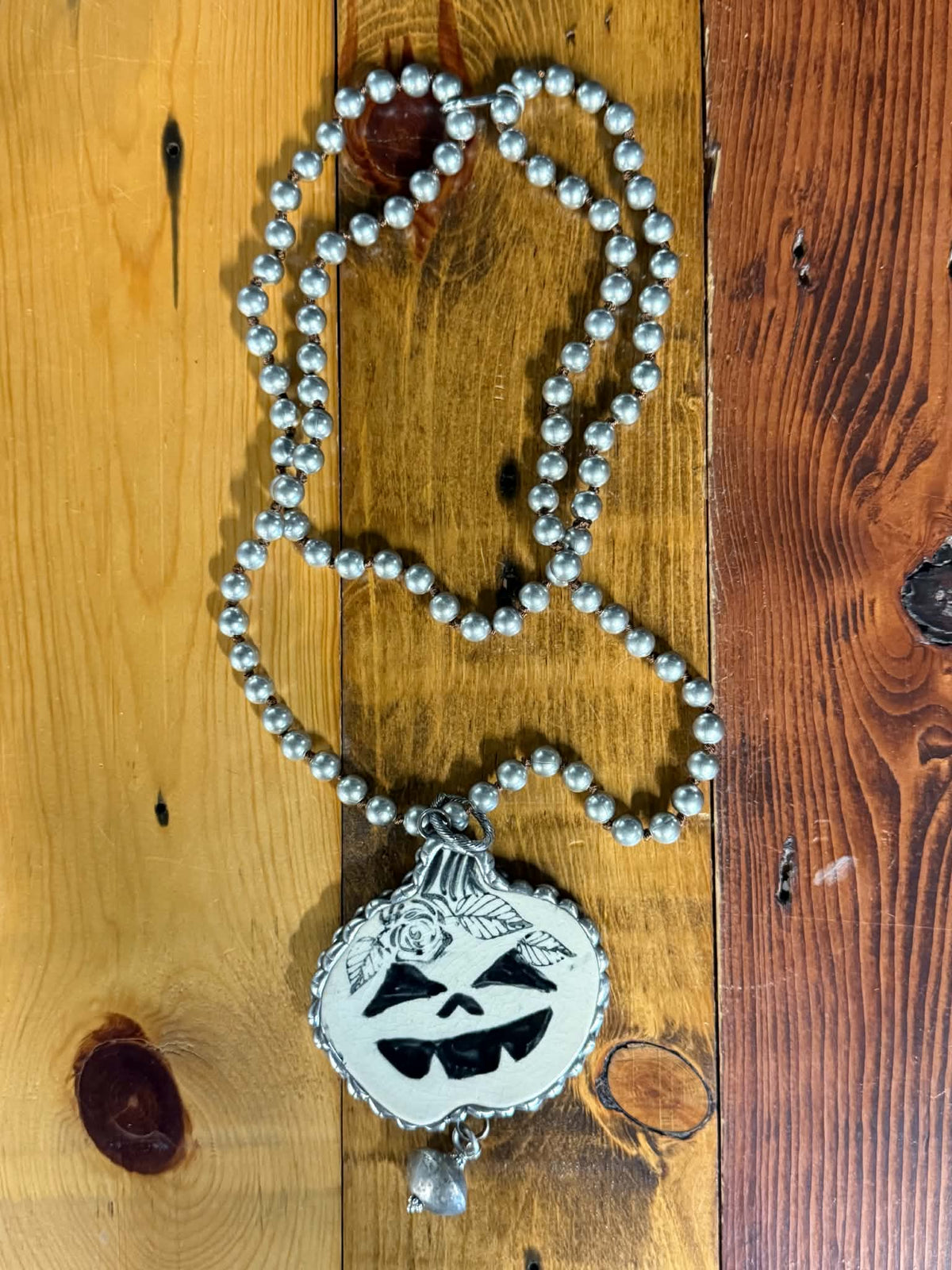 Art by Amy Pottery Pumpkin Necklace