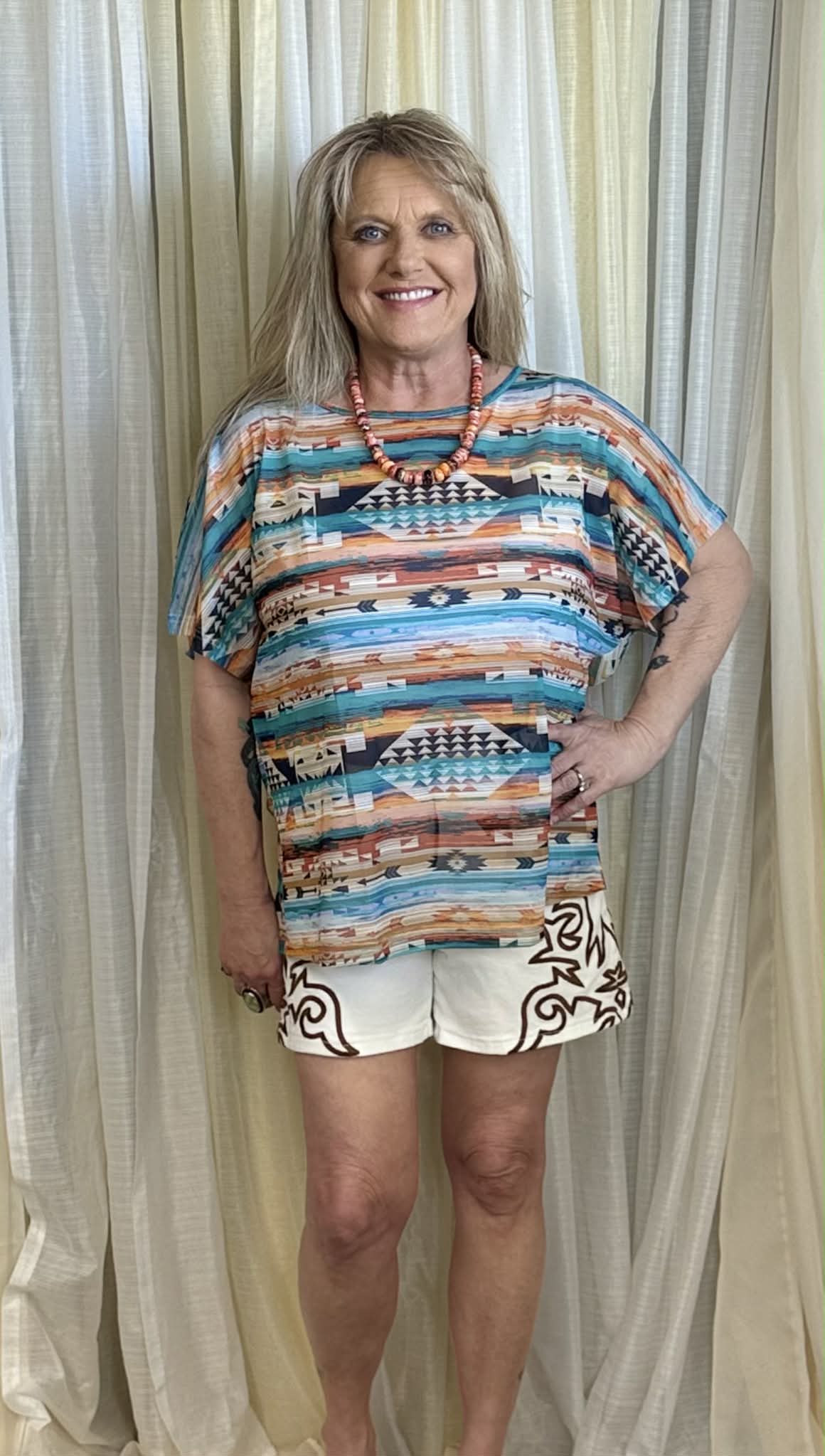 Sterling Kreek Aztec Days Mesh Top