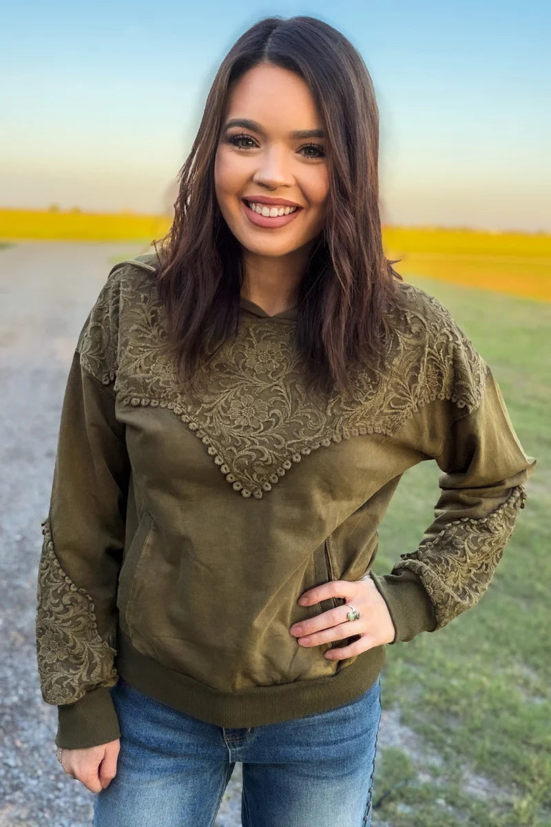 Sterling Kreek Tooled Frontier Hoodie