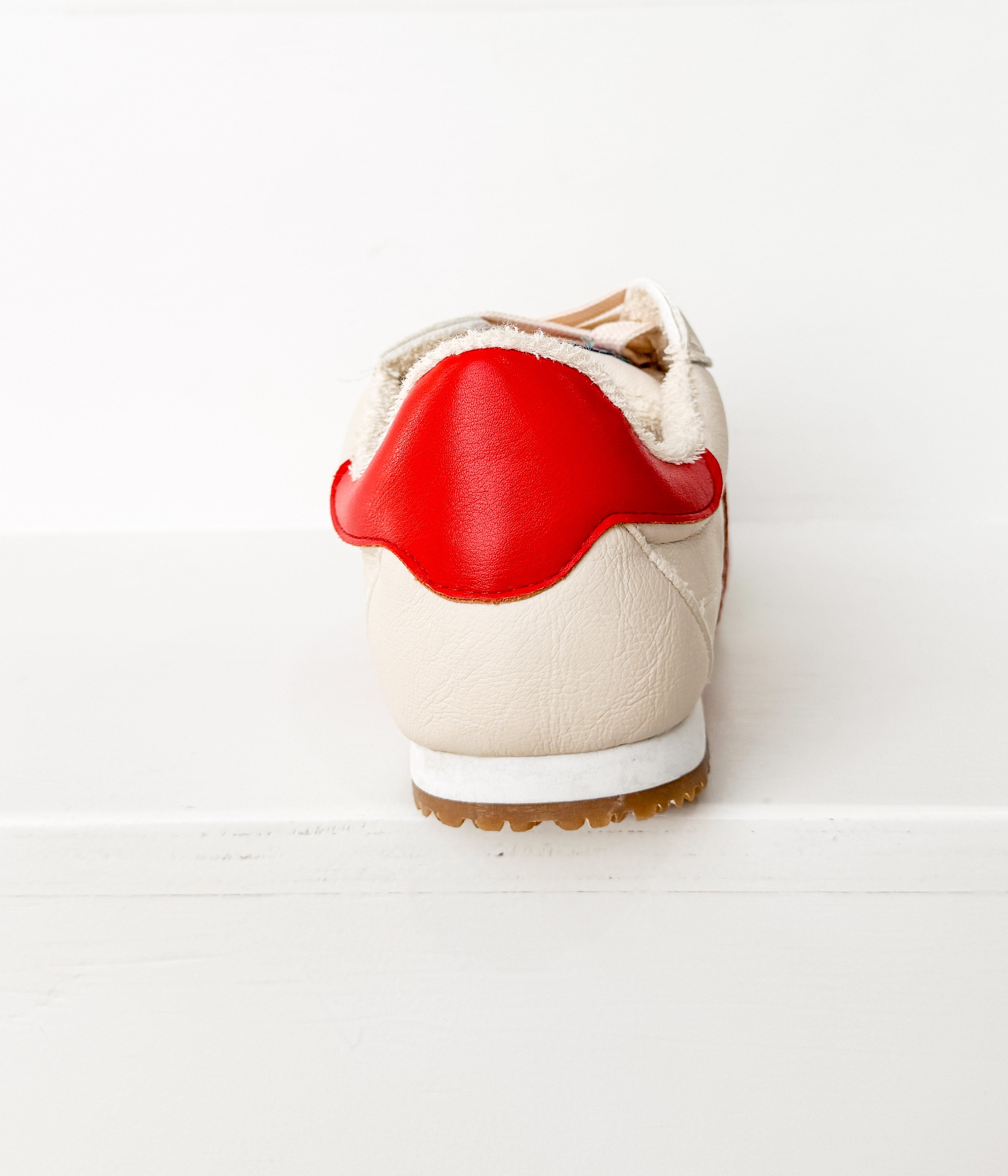 Madrid Sneaker in Beige/Red