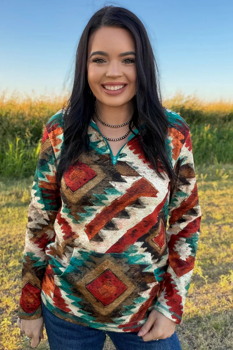 Sterling Kreek Aztec Sundown Pullover