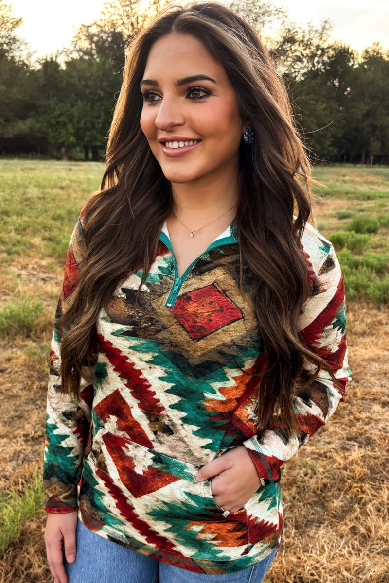 Sterling Kreek Aztec Sundown Pullover