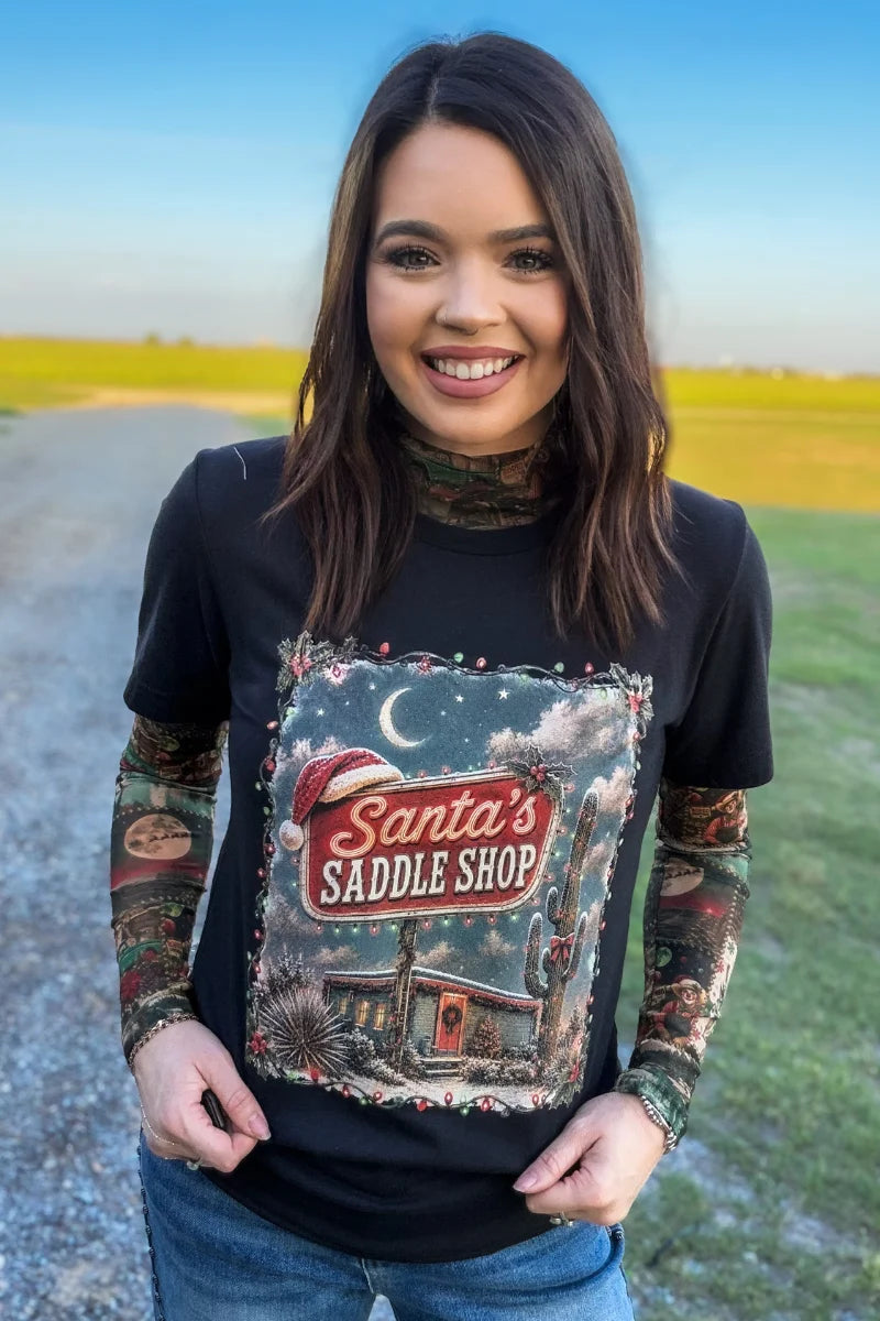 Santa's Saddle Shop Tee