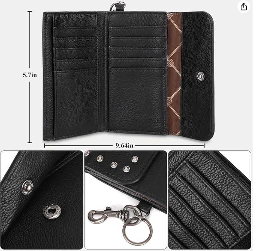 Wrangler Tri Fold Wallet in Black WG89-W001BK
