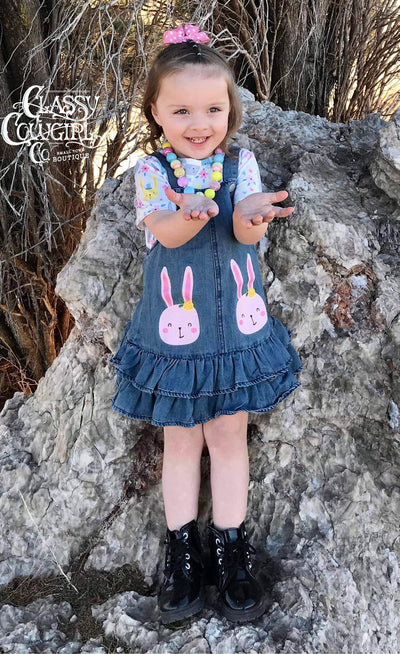 SALE- Kids Bunny Dress with matching T shirt